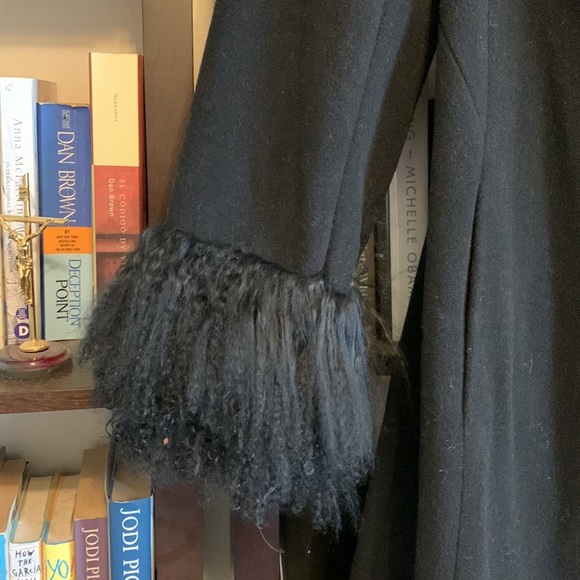 Lambswool coat with karakul lamb fur - Picture 3 of 8